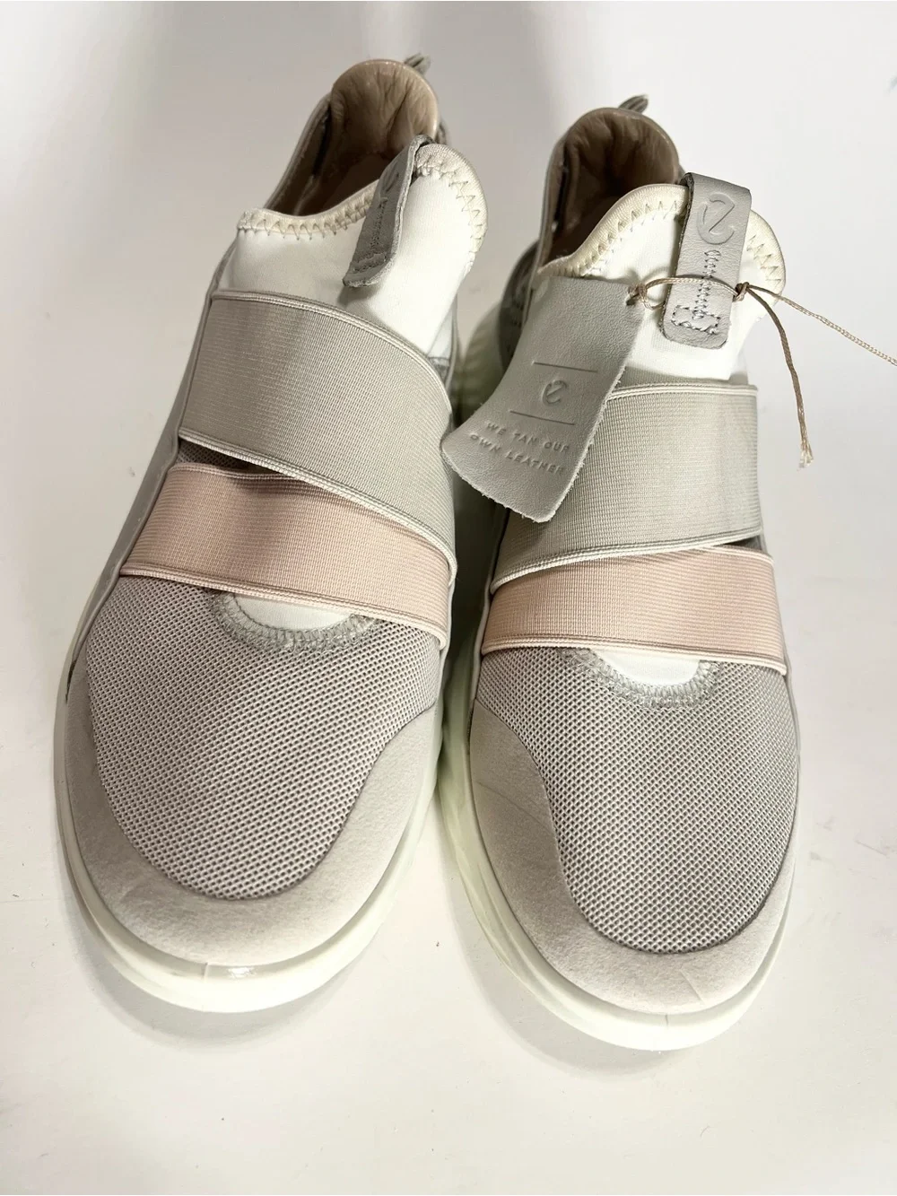 NWT $150 ECCO (Whoops) ST.1 Lite Slip-On Sneakers Gravel Blush EU 37 US 6-6.5